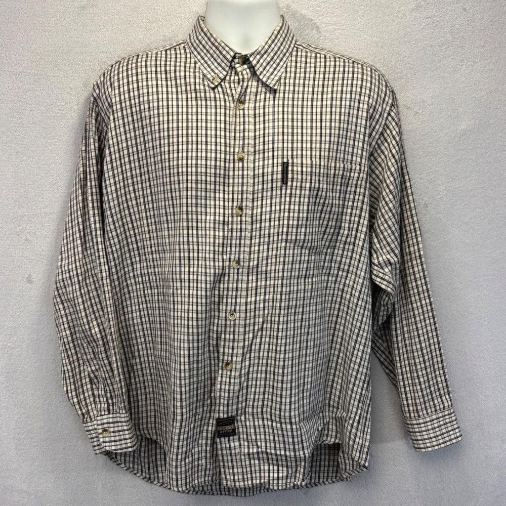 Vintage Y2K Abercrombie & Fitch Button Down Shirt Mens Large Plaid Long Sleeve